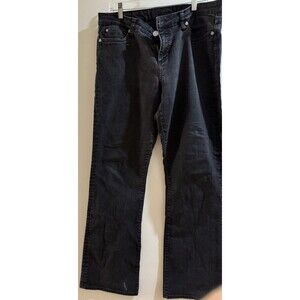 Kut From The Kloth Jeans Womens 14 Bootcut Dark Black Wash Stretch 32 Inseam